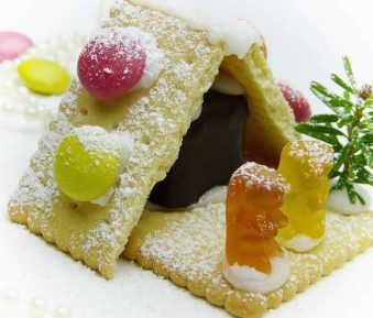 Peperkoekhuis van biscuit Peperkoekhuis van biscuit