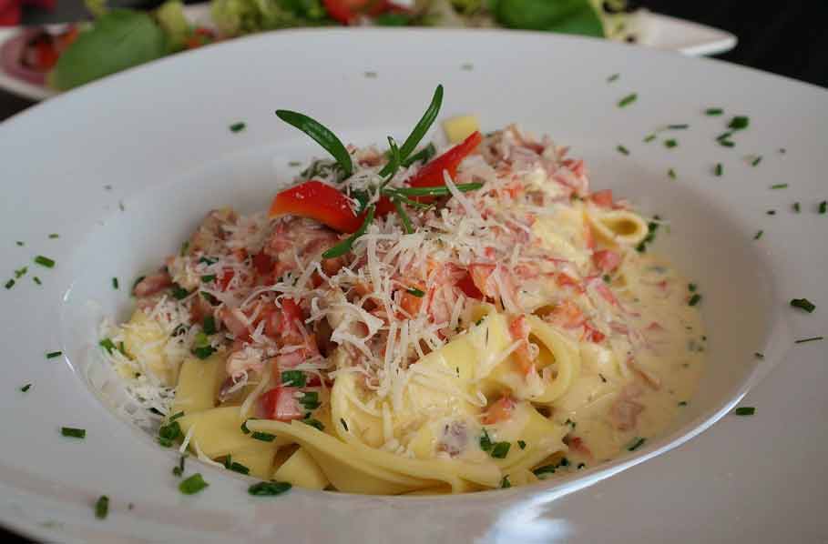 Tagliatella met Tijm en Zoete aardappel
