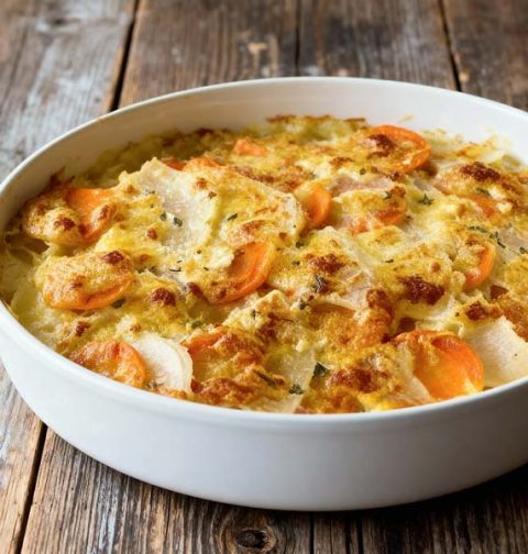 Wortel Koolrabi ovenschotel