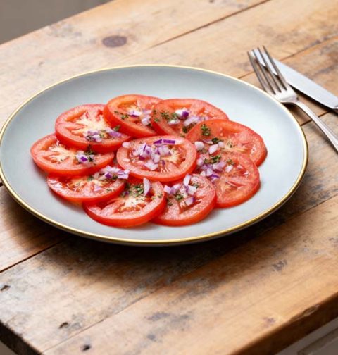 Carpaccio van tomaat