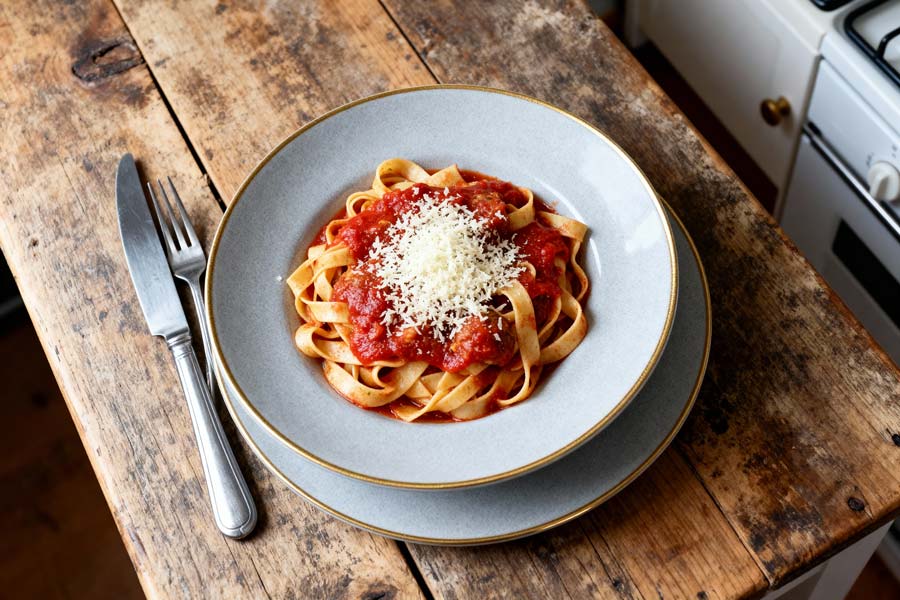 Twee-kazen-tagliatelle